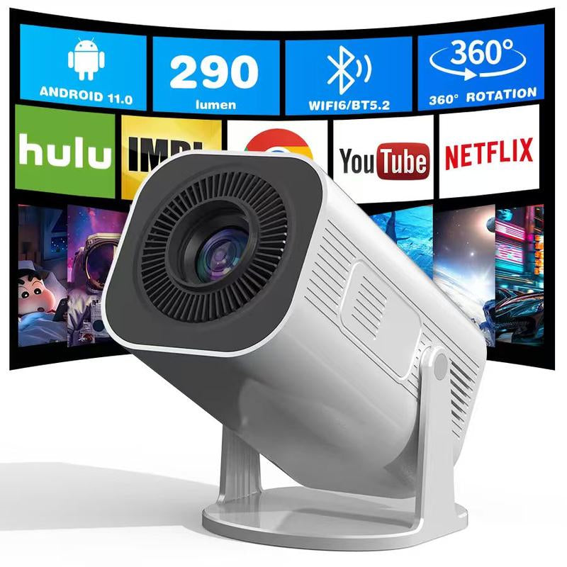**Proyector Portátil XBJ Mini 4K: Wifi, Bluetooth y Control Inteligente**