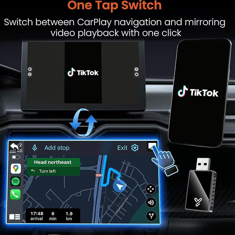 Adaptador 3 en 1 CarPlay Inalámbrico 2026