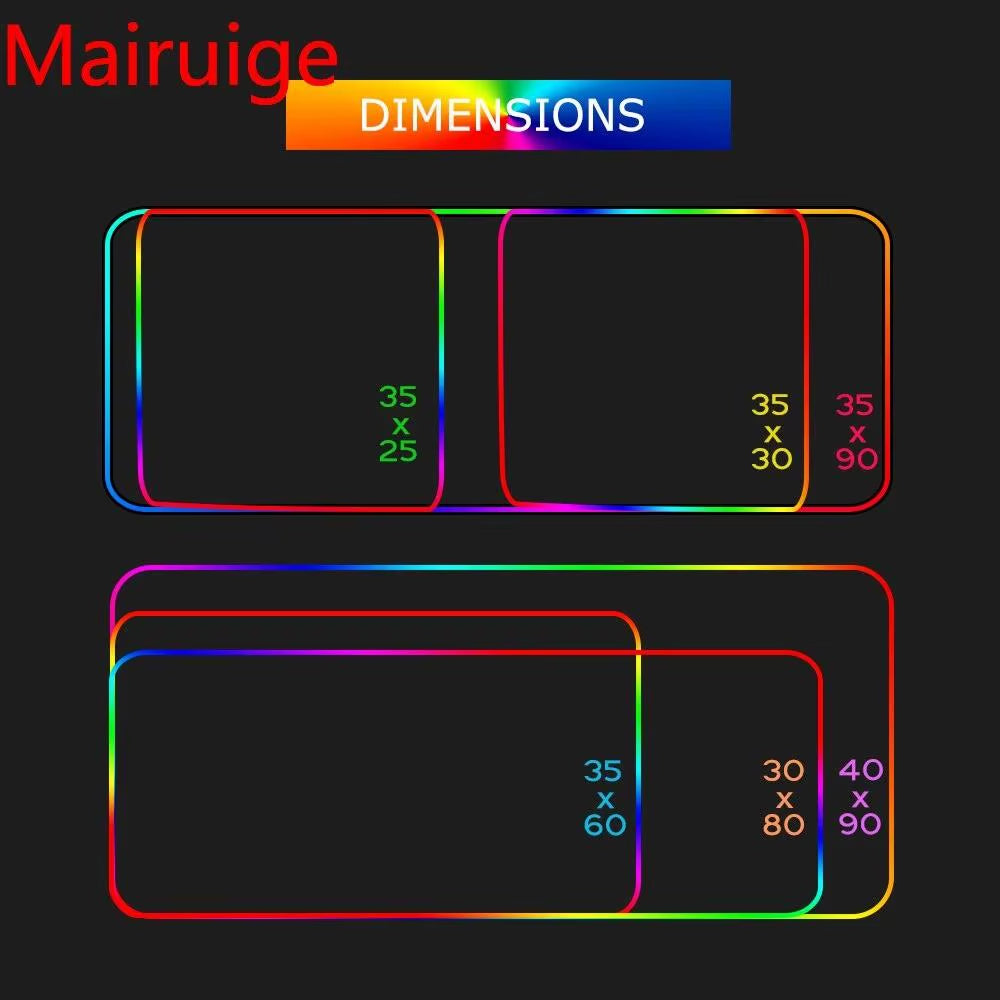 Alfombrilla de ratón RGB rosa para gaming – Tapete con retroiluminación LED, base antideslizante y diseño grande para teclado y portátil