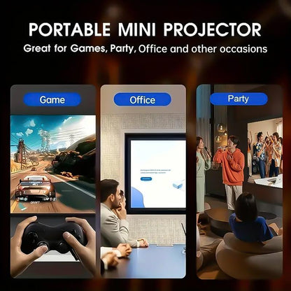 **Proyector Portátil XBJ Mini 4K: Wifi, Bluetooth y Control Inteligente**
