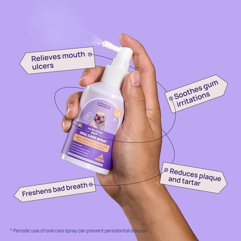 Spray Bucal para Perros y Gatos – Elimina el Mal Aliento y Cuida los Dientes de tu Mascota (150 ml)