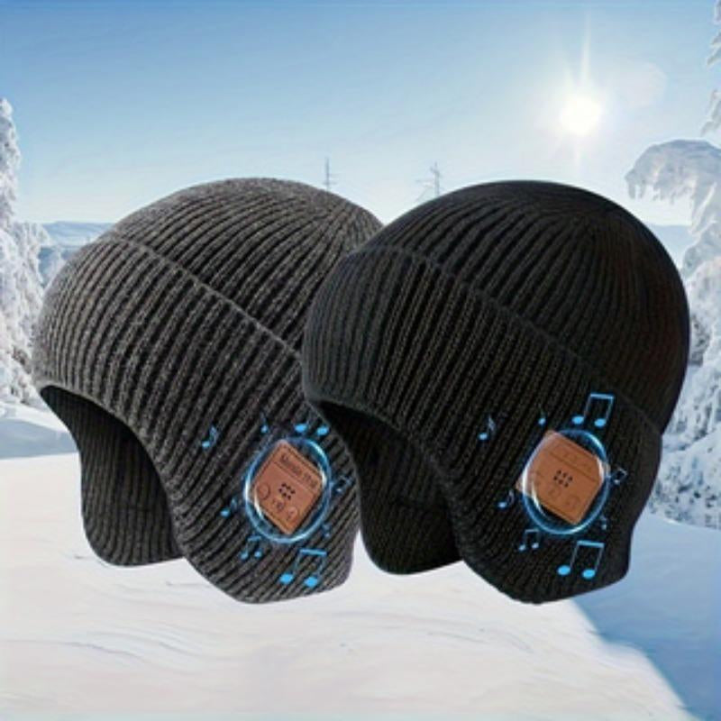 Gorro Bluetooth con Auriculares Inalámbricos | Gorro de Punto Grueso con Forro Polar – Calor, Música y Comodidad en Invierno