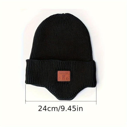 Gorro Bluetooth con Auriculares Inalámbricos | Gorro de Punto Grueso con Forro Polar – Calor, Música y Comodidad en Invierno