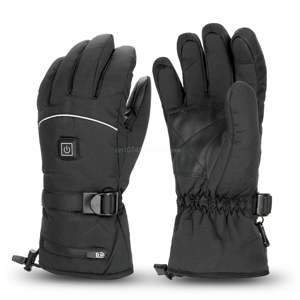 Guantes Calefactables para Moto y Esquí – Impermeables, Táctiles y con Batería USB Recargable