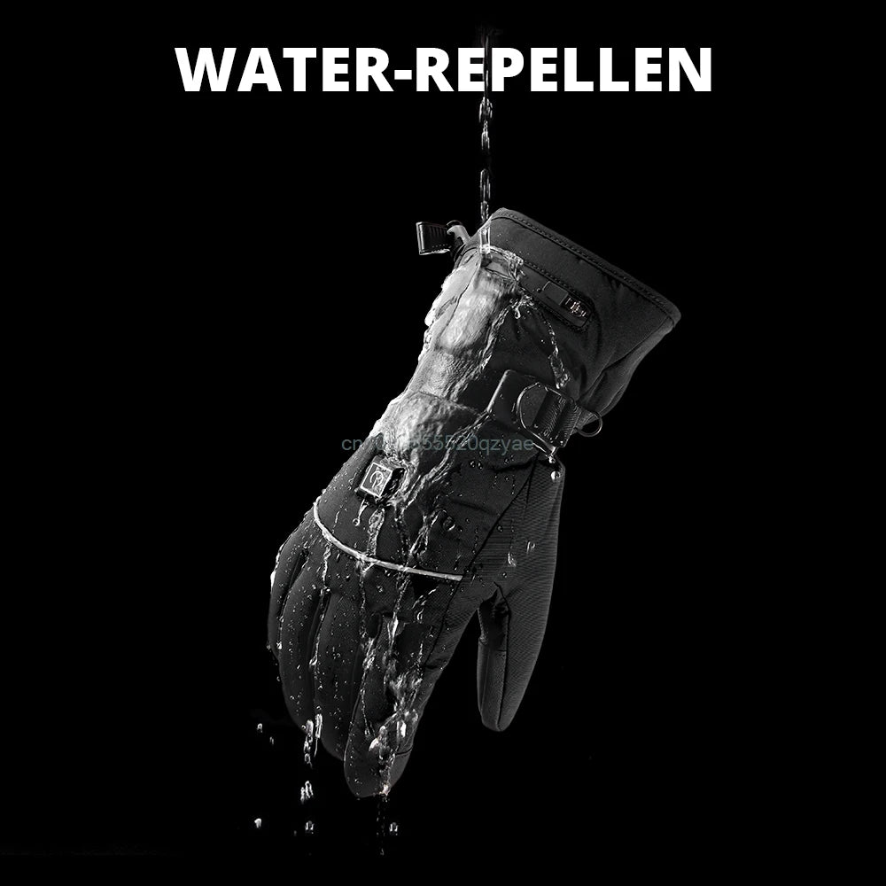 Guantes Calefactables para Moto y Esquí – Impermeables, Táctiles y con Batería USB Recargable