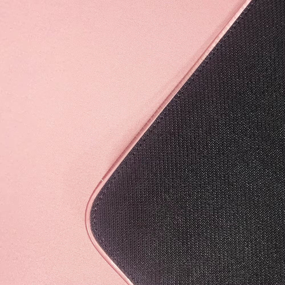 Alfombrilla de ratón RGB rosa para gaming – Tapete con retroiluminación LED, base antideslizante y diseño grande para teclado y portátil