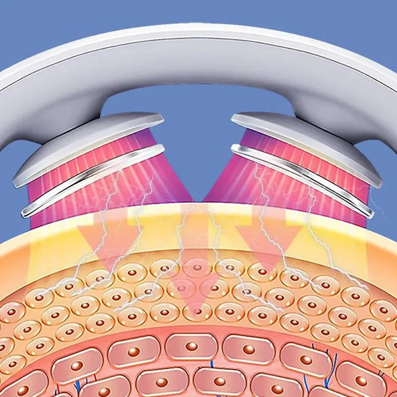 Masajeador cervical portátil con calor y presión profunda