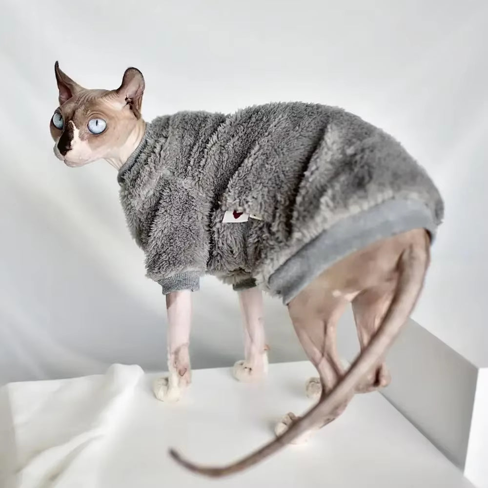 Suéter de Invierno DUOMASUMI para Gatos – Ropa Suave y Cálida que Abraza a tu Peludo con Amor